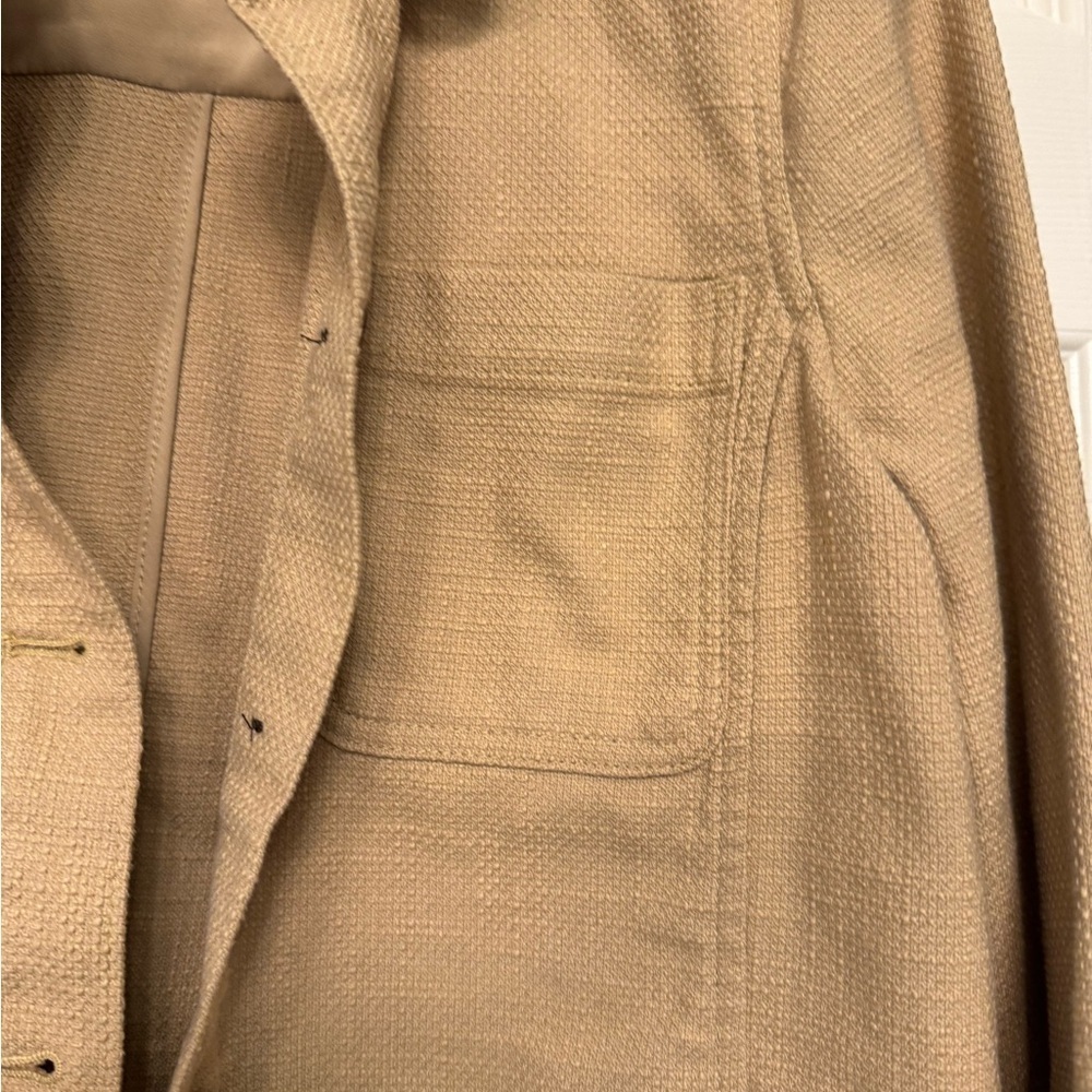 New - Talbot Beige Cotton Blend shacket - Picture 3 of 7